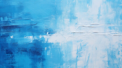 Closeup of Abstract Rough Art Painting with Oil Brushstrokes