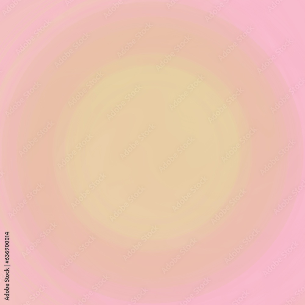 Poster abstract background with smooth lines in pink pastel colors on the outside and circles in the middle