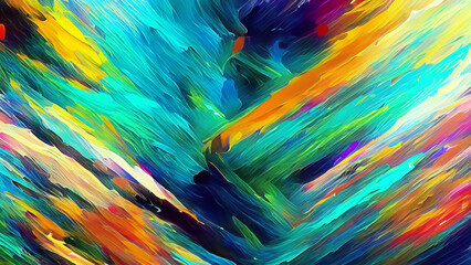 Colorful oil paint brush stroke abstract background texture design illustration