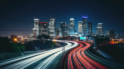 Obraz premium city at night