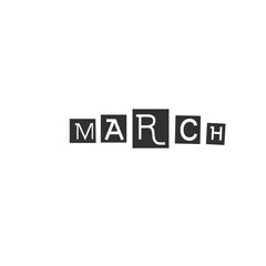 Name Month Vintage Style 