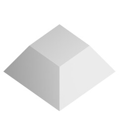 Fototapeta premium 3d pyramid icon design. Business presentation infographic graph element.