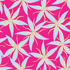 Red Floral Seamless Pattern Design