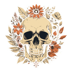 Obraz premium Skullhead art png generative ai