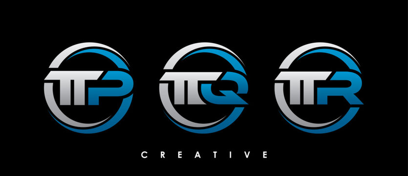 TTP, TTQ, TTR Letter Initial Logo Design Template Vector Illustration