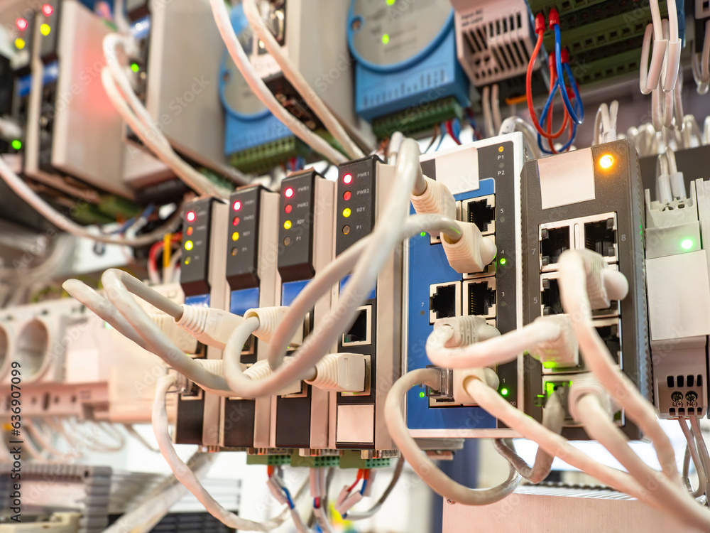 Poster network hardware. programmable internet controllers. network switches. internet technologies. networ