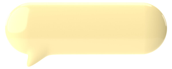 Speech bubble. Chat bubble. 3D illustration.