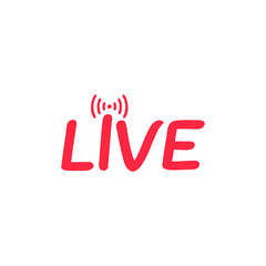 social media live broadcast icon streaming video online meeting