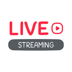 social media live broadcast icon streaming video online meeting