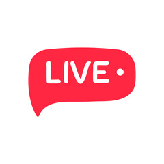 social media live broadcast icon streaming video online meeting