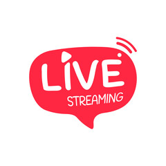 social media live broadcast icon streaming video online meeting