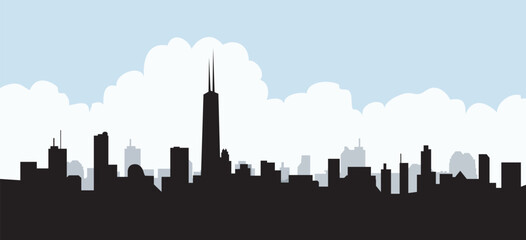 Morning Chicago Skyline
