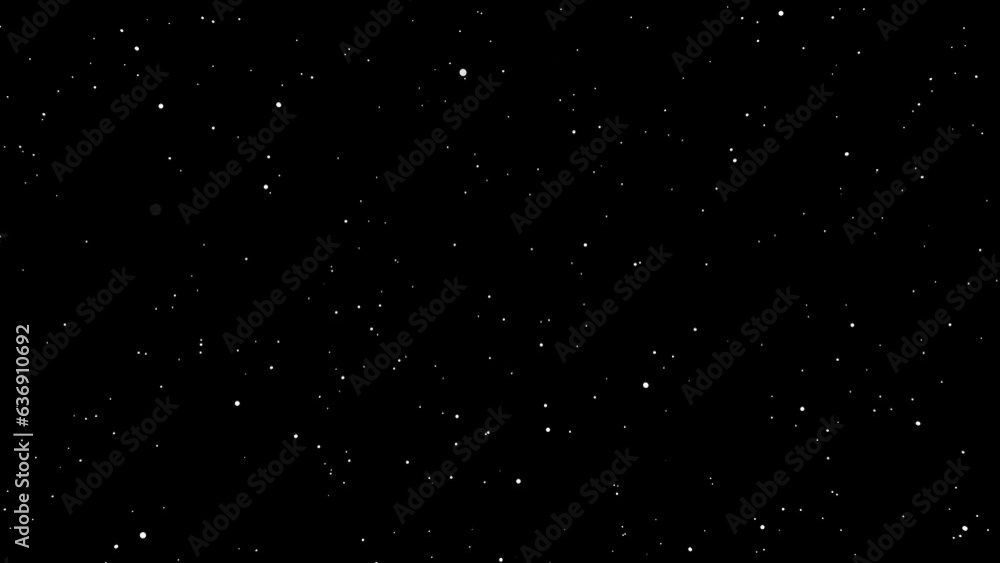Sticker particle space stars loop 4k 60fps animation