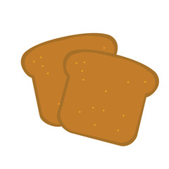 Food art design vector. vector of bread.