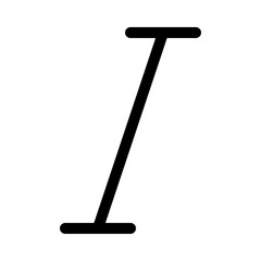 Italic text icon