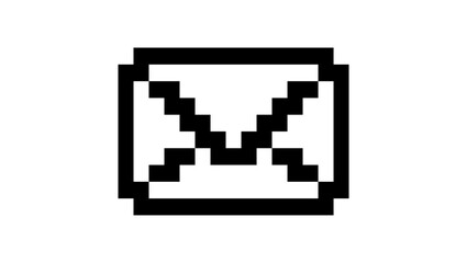 Email silhouette in voxel