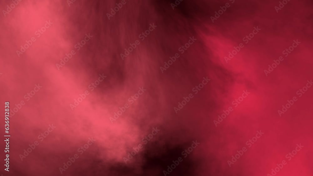 Wall mural red light smoke gradient background loop 4k 60fps animation