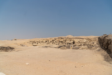 Fototapeta na wymiar Sakkara in the Egyptian desert