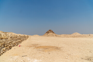 Sakkara in the Egyptian desert