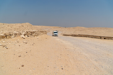 Sakkara in the Egyptian desert