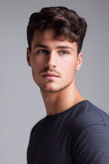 Obraz premium Beyond the Surface: Revealing Depth in Men's Portraiture