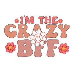 Yes My Bff Is Crazy Shirt, Cute Hashtag Bff T-Shirt, Best Buddies Clothing, International Friendship Day Shirts, Funny Best Friend Gift Tee
