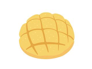 メロンパン_ベクターイラスト