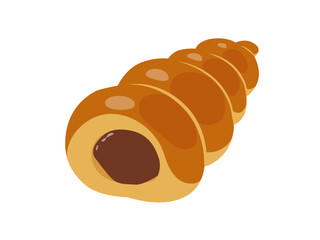 チョココロネ_ベクターイラスト