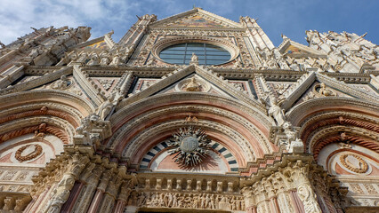 Piazza del Duomo in Siena - Toskana  Italien