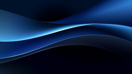 Photo of abstract blue background with flowing lines
