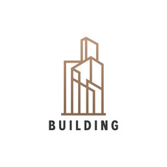 Building logo for construction company imple icon. Logo. Vector illustration