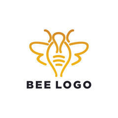 honey Bee animals logo vector