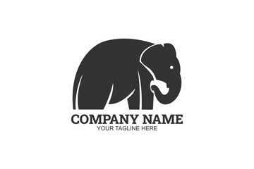 Elephant animal Company Logo Vector Illustration. Suitable for business company, modern company, etc.