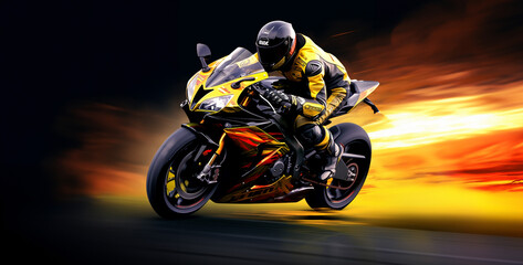 motorcycle on the road Motorcycle racing sports bike for riding hd wallpaper - obrazy, fototapety, plakaty