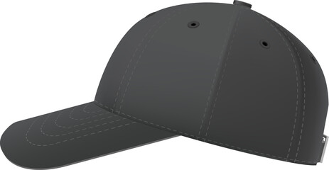 Black baseball cap