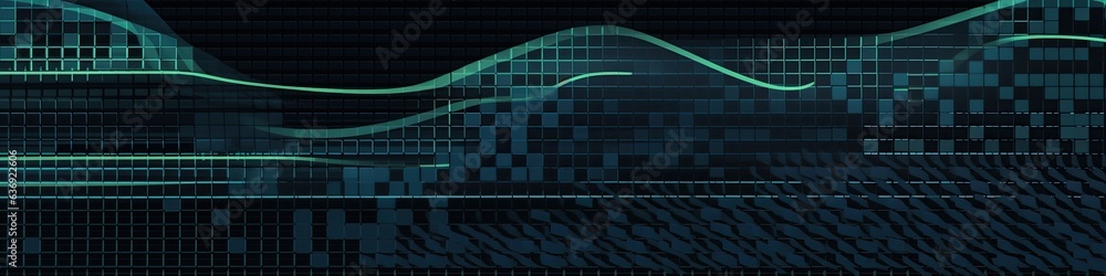 Poster cybersecurity background pattern in banner form