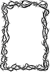 Frame of thorns, graphic element