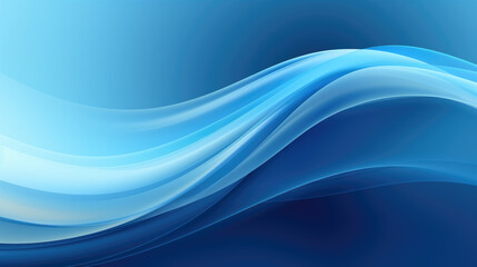 Fototapeta premium Abstract background with smooth waves in light blue tones. Soft elegant wallpaper background