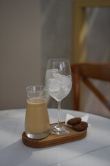 Ice and Coffee with Chocolate Cookies