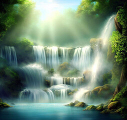 waterfall in the forest