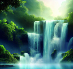 waterfall in the forest
