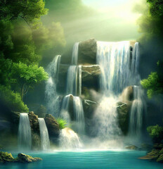 waterfall in the forest