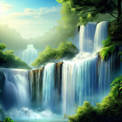 waterfall in the forest