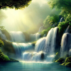 waterfall in the forest