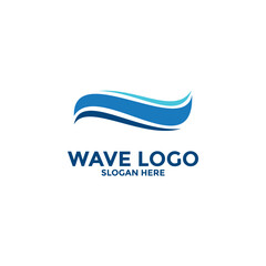wave vector logo concept design template