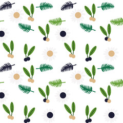 Seamless vector pattern hand-drawn line with leaves fabric seamless patterns The geometric pattern with lines. Seamless vector background. for paper,cover,interior decor,texture,fabric,clothing