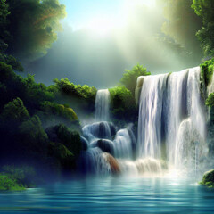 waterfall in the forest