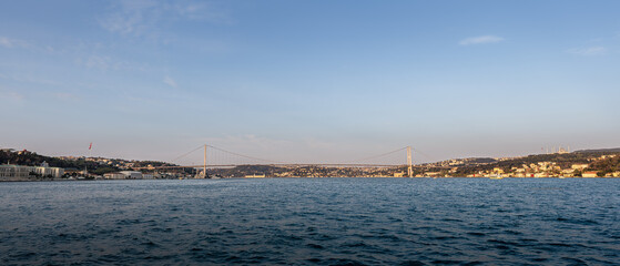In the middle between Europe and Asia - Istanbul Bosforus strait