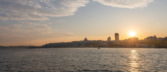 Sunset over Bosforus - Turkey