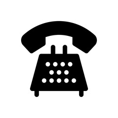 telephone glyph icon